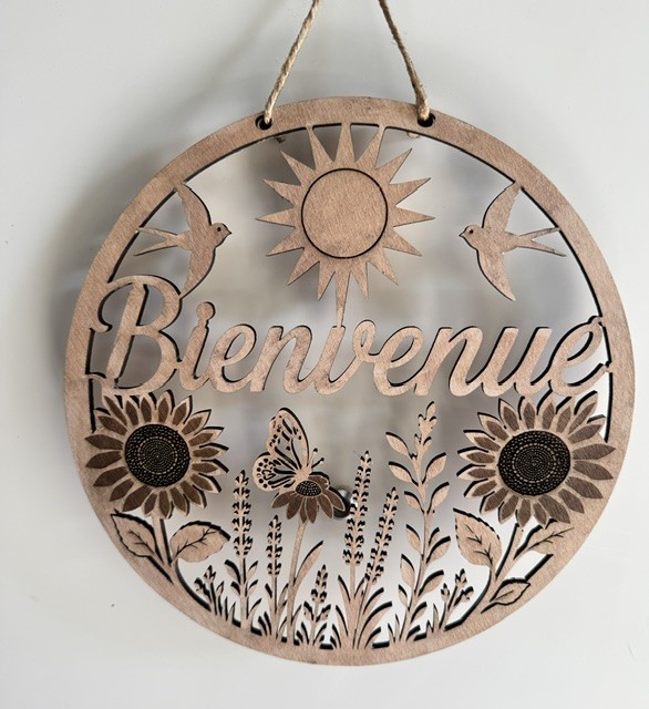 Décoration murale bienvenue